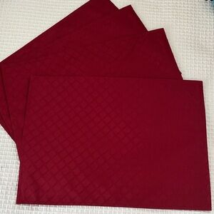 Set of 6 Red Placemats